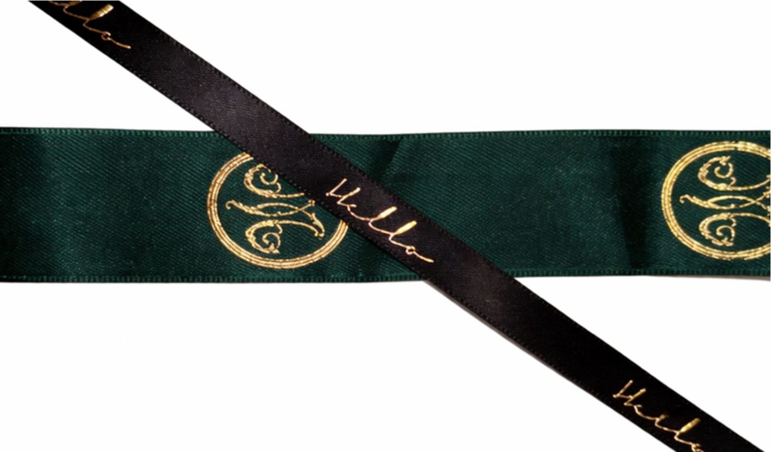 Zlote tasiemki premium z logo