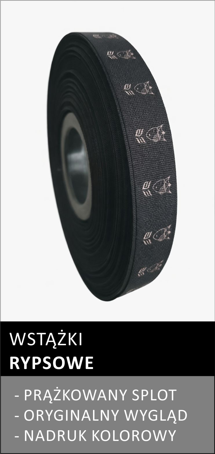 Rypsowe wstążki reklamowe