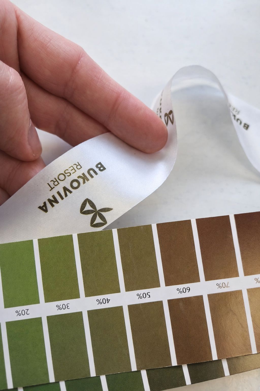 Wzornik kolorow wstazek satynowych reklamowych