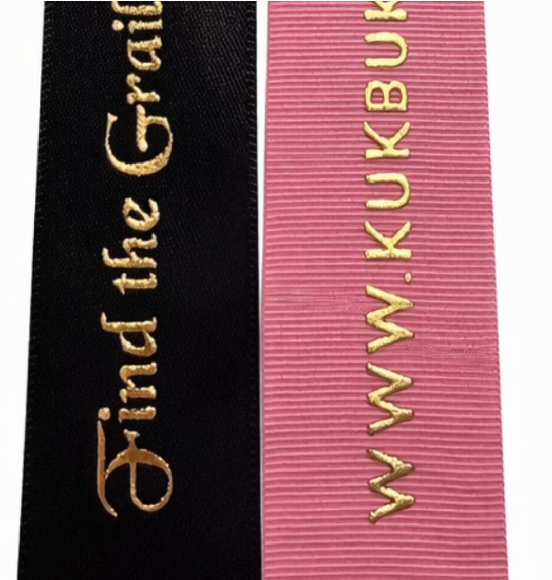 Wstążki reklamowe - złocone 